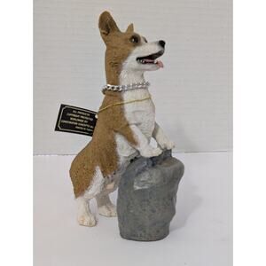 My Dog Welsh Corgi Pembroke Figurine Standing Dog Sculpture Handcrafted